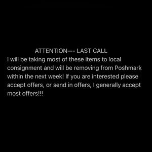Last Call!!!